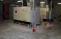 Base-Mounted Rotary Air Compressor on Inertia Base
